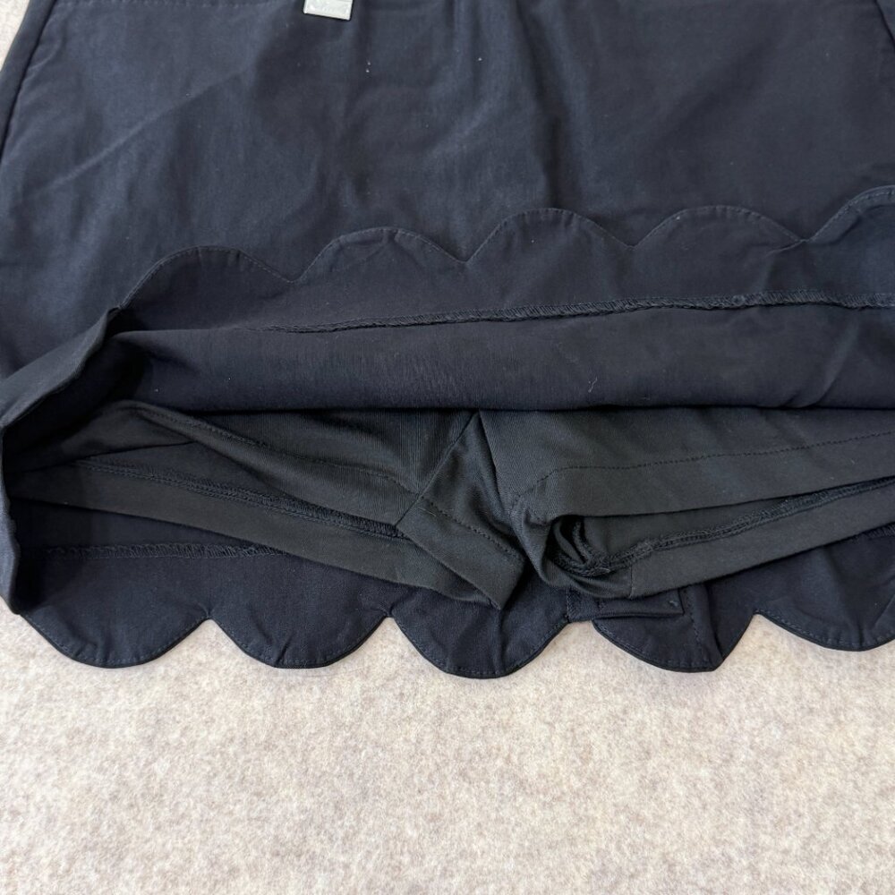 Lulu B Black Scalloped Skort Size 10 Pull On Golf Tennis Skirt NWT - Picture 8 of 11